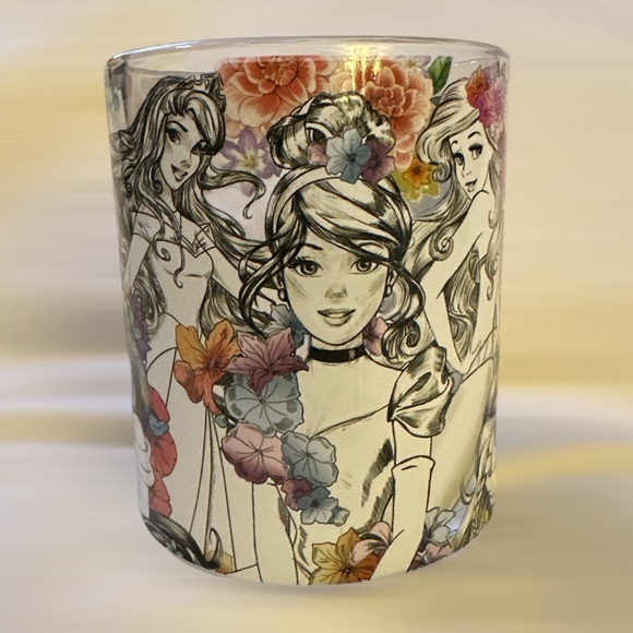 Disney Princesses Animators Clear Glass Mug – 17.5 oz - Picture 7 of 13